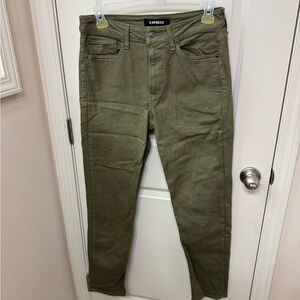 Express Olive/Military Green Jeans